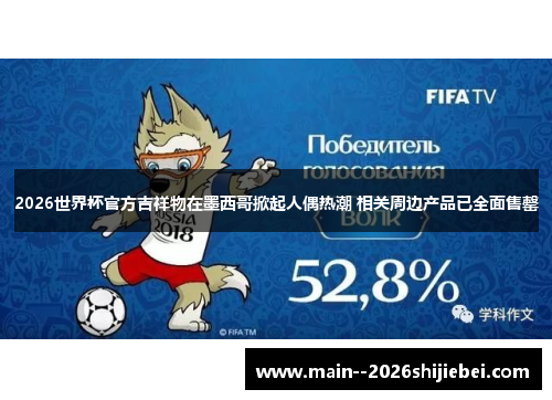 2026世界杯官方吉祥物在墨西哥掀起人偶热潮 相关周边产品已全面售罄